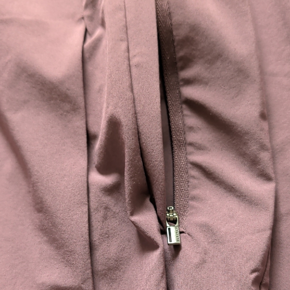 Athleta Brooklyn Heights Pleated Wide Leg Damask Mauve EUC - Picture 4 of 7